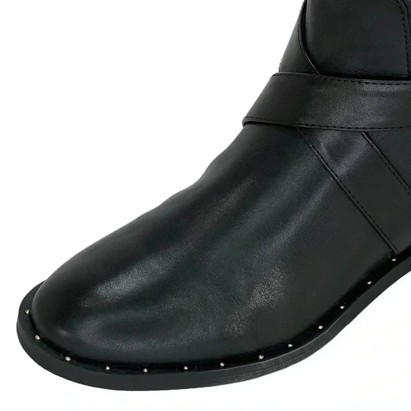 International Concepts Fadora Black Leather Knee High Womens Boots Size 5M - Picture 9 of 11